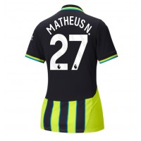 Manchester City Matheus Nunes #27 Fotballklær Bortedrakt Dame 2024-25 Kortermet